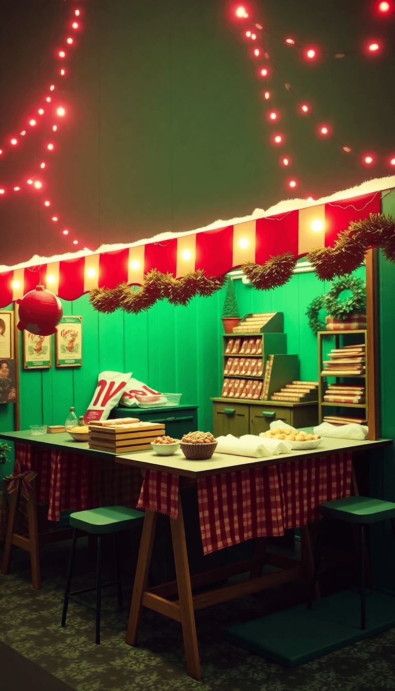 Een Flyer Voor Een Wintermarkt Waar Studenten Chocomelk En Pannenkoeken Voor 1 Euro Kunnen Kopen. Het Moet Kleurrijk Zijn En Maak Gebruik Van Kerstdecoratie. Je Moet De Studenten Overtuigen.