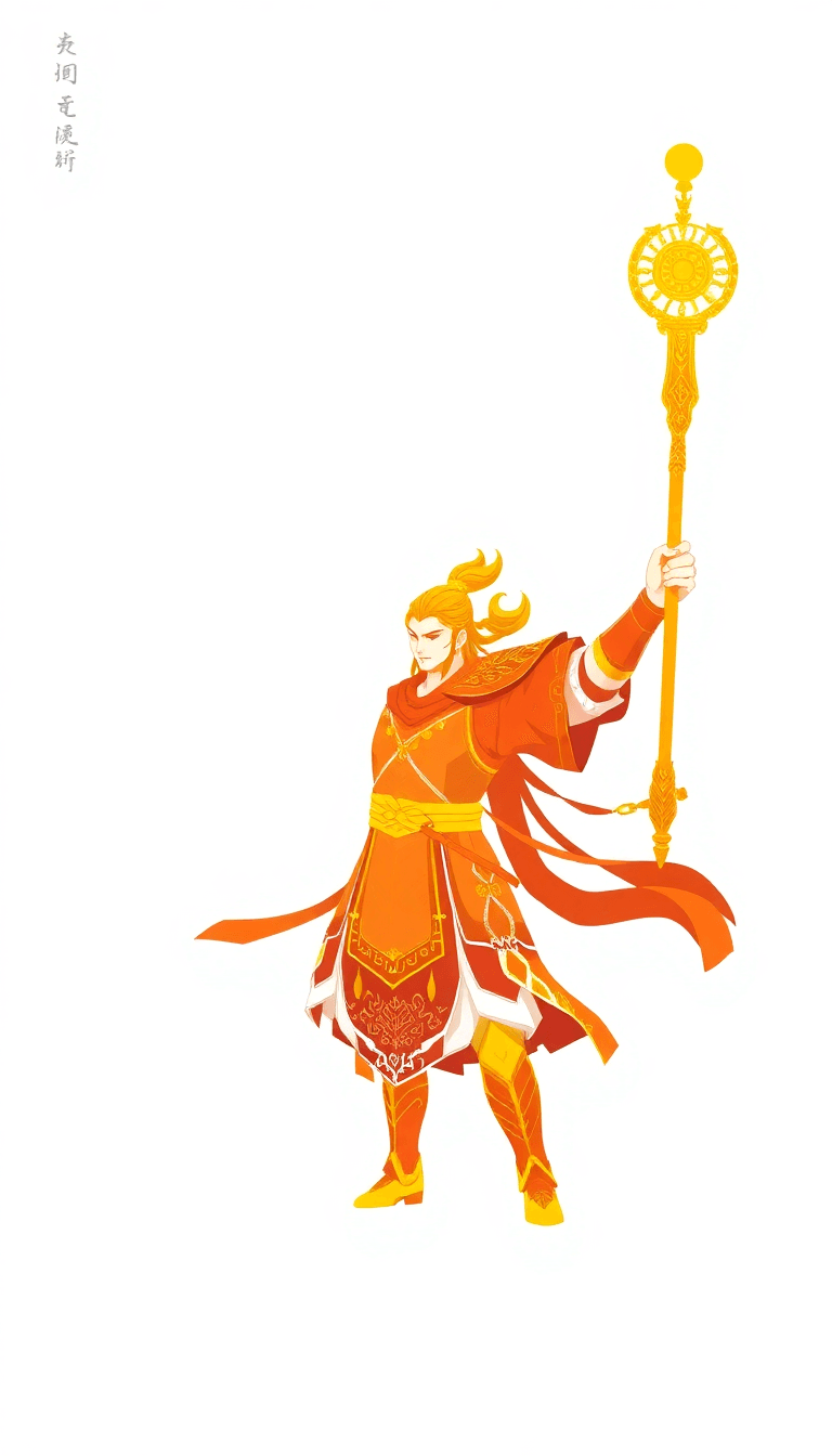Pose: Sun Wukong Stands Triumphantly On The Battlefield, Raising His Golden, Glowing Magical Staff (ruyi Jingu Bang) Towards The Sky.
armor & Outfit: He Wears His Legendary Red And Gold Armor, Intrica