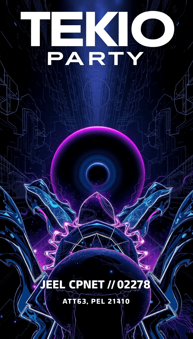 Wallpaper Poster For A Tekno Party, Made By Welcome Bass Crew At Hamei Venue. The Following Djs Will Be Playing: Blazin23, Digimodz, Qwentek, Alketan.