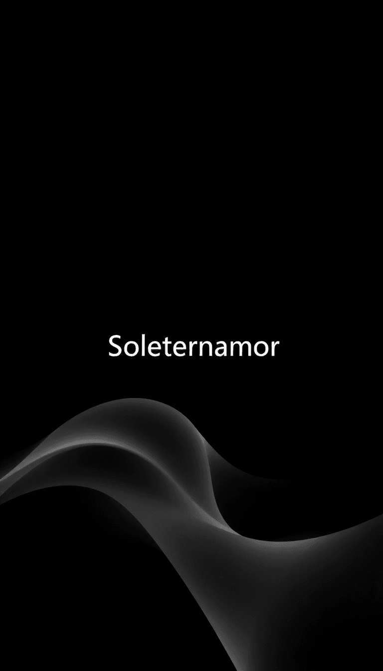 Fundo Preto E Uma Palavra No Centro "soliternamor" Em Branco Como Fine Line