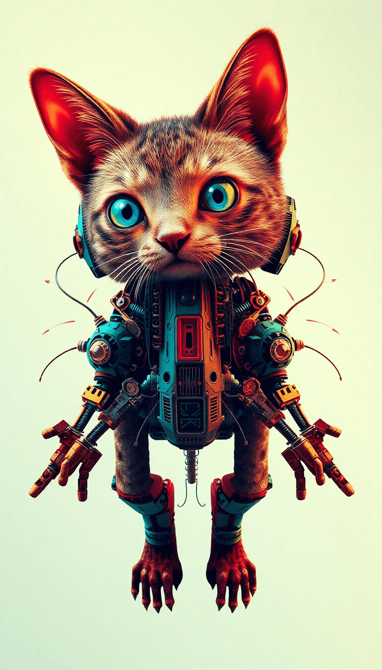 Create 30 Wallpaper For Android Smartphone That Combine Machine And Animal