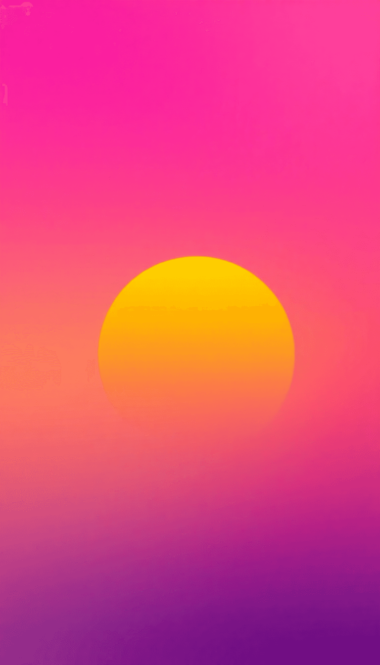 A Sunrise Sky, With Pink, Purple, And Yellow And Orange Hues