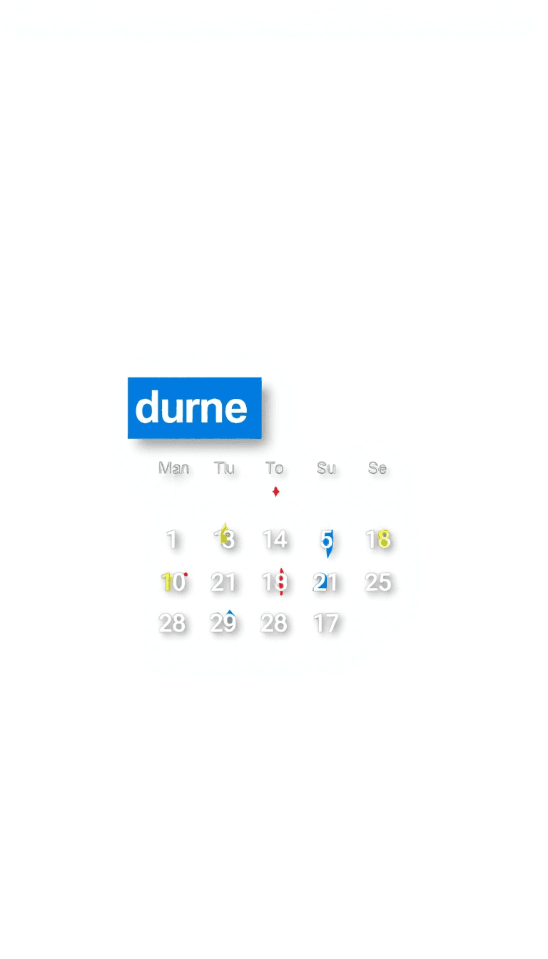 Calender Styled With The Name Of The Day In A Blue Colored Box Flipped On The Left Side And Date Mentioned Like A Bar Filling Up The Greater The Date The More The Bar Fills Up